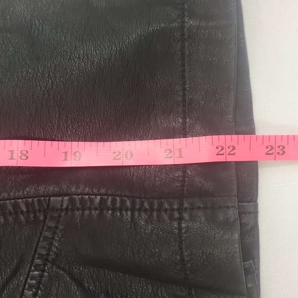 Daytrip Black Green Faux Leather Jacket With Removable Hood. Size M - Picture 8 of 8